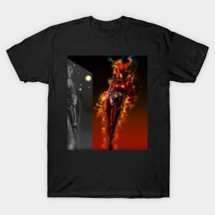 Machine Nightmare {Red} [ Fantasy Figure Illustration ] T-Shirt